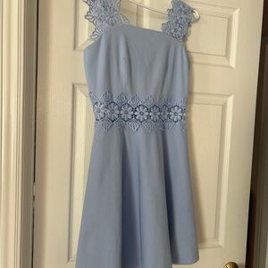Ted Baker Blue Lace Detail Dress